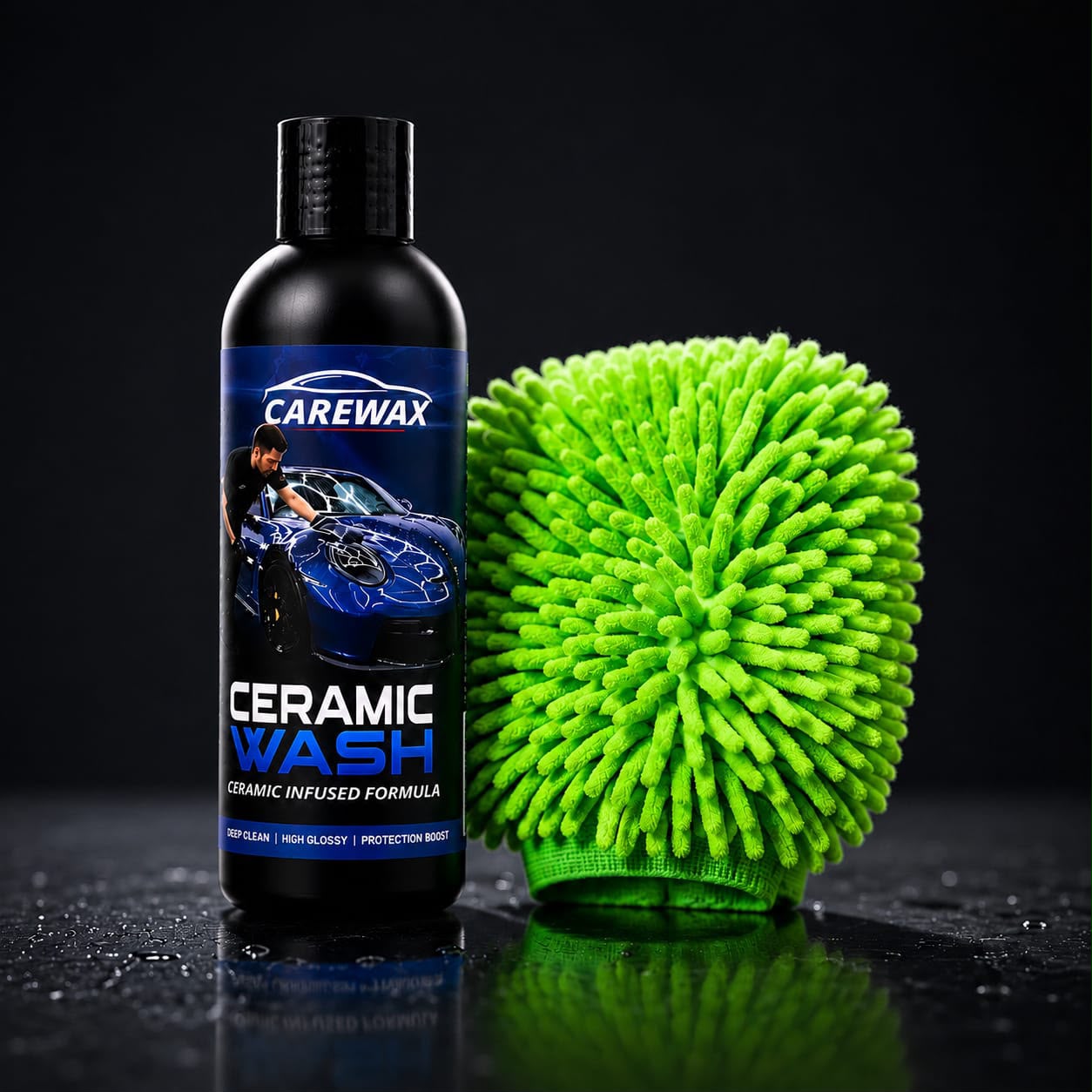 Carewax™  Ceramic Wash + Glove Combo